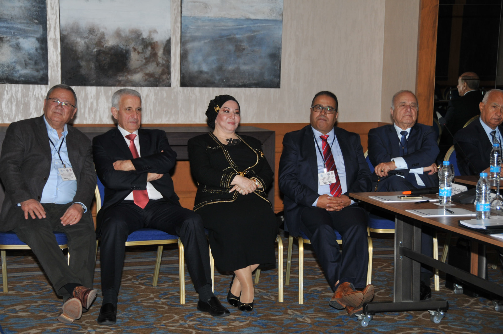 Conference panel and delegates