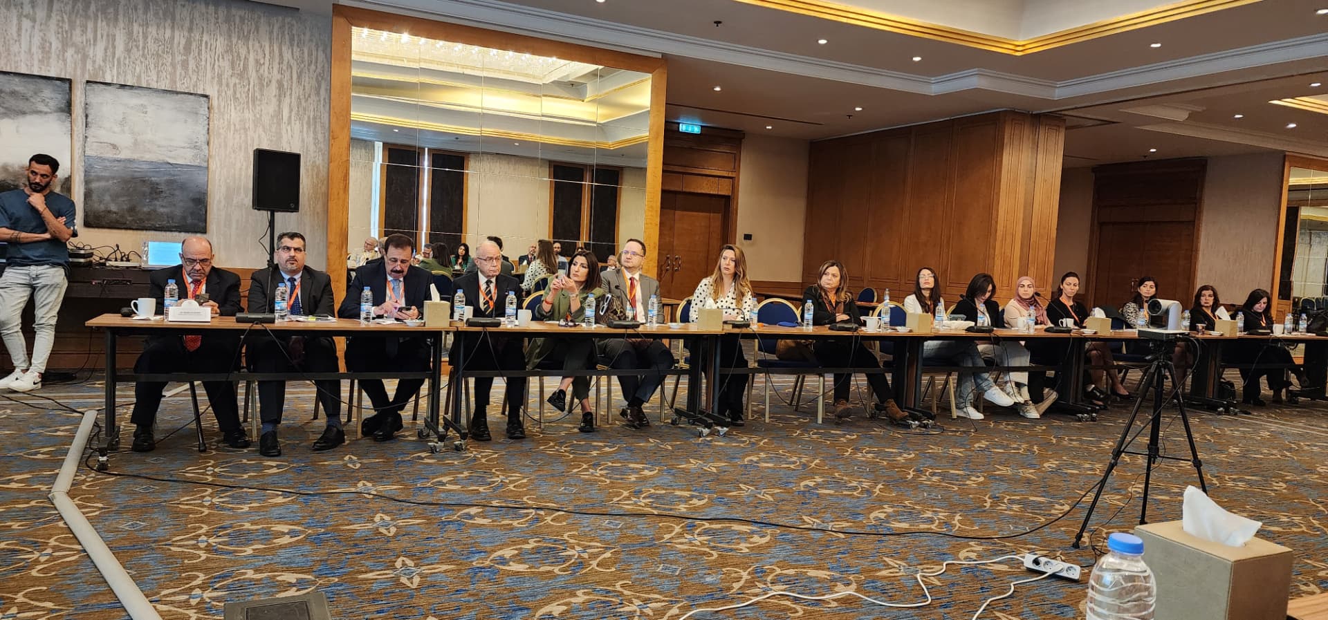 Conference delegates seated in session